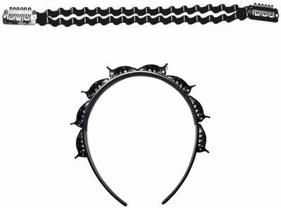 NAWAB Twist Styling Bob Maker & Plait Braider HeadbandHair Styling Tool (set of 2) Hair Accessory Set(Black)
