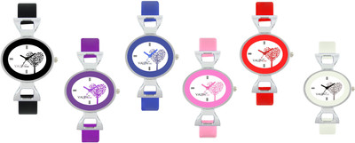 BVM Enterprise Girls & Woman Watch New Collection Valentine Combo Pack 6 Watch - For Girls