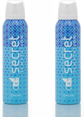 Secret Temptation Crush Deodorant Pack of 2 Deodorant Spray - For Women(150 ml, Pack of 2)
Secret Temptation Crush Deodorant Pack of 2 Deodorant Spray - For Women(150 ml, Pack of 2)