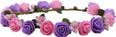 Sanjog Crown & Tiara(Purple, Pink, Pack of 1)