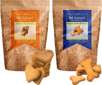 Pet Connect Hand-Baked Gluten Free Dog Biscuits-Peanut Butter+Honey Egg (Pack Of Two) Peanut Butter, Honey, Egg Dog Treat(500 g, Pack of 2)
Pet Connect Hand-Baked Gluten Free Dog Biscuits-Peanut Butter+Honey Egg (Pack Of Two) Peanut Butter, Honey, Egg Dog Treat(500 g, Pack of 2)