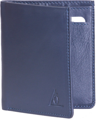 La Cuero Men Blue Genuine Leather Wallet(2 Card Slots), Wild blue