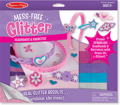 Melissa & Doug Mess Free Glitter - Headbands and Barrettes Set-9516