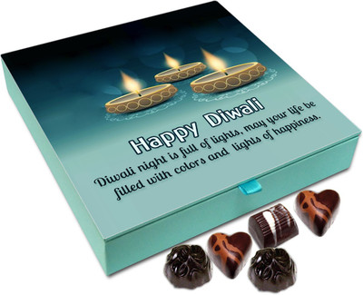 Chocholik Diwali Gift - May Your Life Is Filled With Colors This Diwali Chocolate Box - 9pc Truffles(108 g)