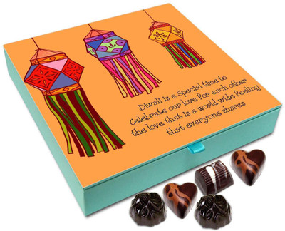 Chocholik Diwali Gift Box - Diwali Is A Festival Of Love Chocolate Box - 9pc Truffles(108 g)
Chocholik Diwali Gift Box - Diwali Is A Festival Of Love Chocolate Box - 9pc Truffles(108 g)