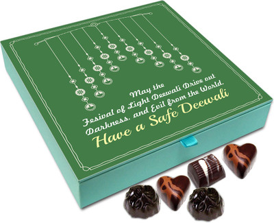 Chocholik Diwali Gift Box - Wish You Auspicious Day Of Merry Happy Deepavali Chocolate Box - 9pc Truffles(108 g)
Chocholik Diwali Gift Box - Wish You Auspicious Day Of Merry Happy Deepavali Chocolate Box - 9pc Truffles(108 g)