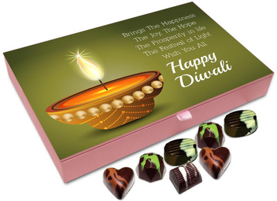 Chocholik Diwali Gift Box - Wish You All A Very Prosperous And Safe Diwali Chocolate Box - 12pc Truffles(144 g)
Chocholik Diwali Gift Box - Wish You All A Very Prosperous And Safe Diwali Chocolate Box - 12pc Truffles(144 g)