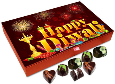 Chocholik Diwali Gift Box - Have A Wonderful Diwali My Friends Chocolate Box - 12pc Truffles(144 g)
Chocholik Diwali Gift Box - Have A Wonderful Diwali My Friends Chocolate Box - 12pc Truffles(144 g)