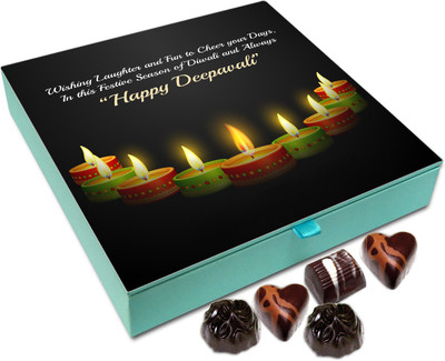 Chocholik Diwali Gift Box - In This Festive Season Of Diwali I Wish You Laughter And Fun Chocolate Box - 9pc Truffles(108 g)
Chocholik Diwali Gift Box - In This Festive Season Of Diwali I Wish You Laughter And Fun Chocolate Box - 9pc Truffles(108 g)