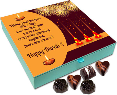 Chocholik Diwali Gift Box - Wishing That The Glow Of Diwali Diya Drives Away All That Worries You Chocolate Box - 9pc Truffles(108 g)
Chocholik Diwali Gift Box - Wishing That The Glow Of Diwali Diya Drives Away All That Worries You Chocolate Box - 9pc Truffles(108 g)