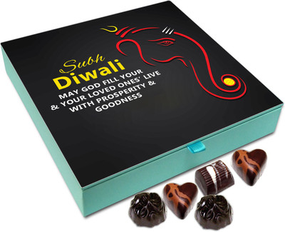Chocholik Diwali Gift - On This Diwali May God Gifts You Prosperity Chocolate Box - 9pc Truffles(108 g)
Chocholik Diwali Gift - On This Diwali May God Gifts You Prosperity Chocolate Box - 9pc Truffles(108 g)