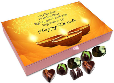 Chocholik Diwali Gift Box - May The Glow From Diwali Candles Light Up Your Heart Chocolate Box - 12pc Truffles(144 g)
Chocholik Diwali Gift Box - May The Glow From Diwali Candles Light Up Your Heart Chocolate Box - 12pc Truffles(144 g)