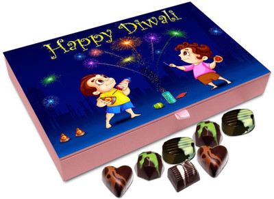 Chocholik Diwali Gift - Happy Diwali To All My Cute Friends Chocolate Box - 12pc Truffles(144 g)
Chocholik Diwali Gift - Happy Diwali To All My Cute Friends Chocolate Box - 12pc Truffles(144 g)