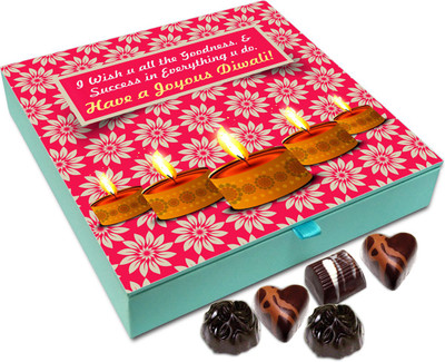 Chocholik Diwali Gift - This Diwali Wish You Sparkling Moments Chocolate Box - 9pc Truffles(108 g) 
Chocholik Diwali Gift - This Diwali Wish You Sparkling Moments Chocolate Box - 9pc Truffles(108 g)