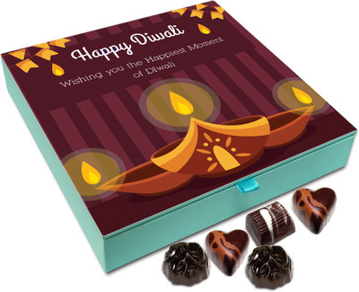 Chocholik Diwali Gift - Wishing You Happiest Moments Of Diwali Chocolate Box - 9pc Truffles(108 g)
Chocholik Diwali Gift - Wishing You Happiest Moments Of Diwali Chocolate Box - 9pc Truffles(108 g)