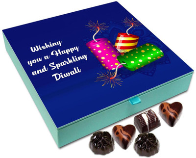 Chocholik Diwali Gift - Wishing You A Very Sparkling And Happy Diwali Chocolate Box - 9pc Truffles(108 g)