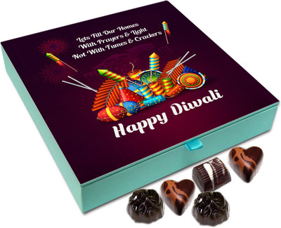 Chocholik Diwali Gift - Lets Fill Our Homes With Prayers And lights On Diwali Chocolate Box - 9pc Truffles(108 g)
Chocholik Diwali Gift - Lets Fill Our Homes With Prayers And lights On Diwali Chocolate Box - 9pc Truffles(108 g)