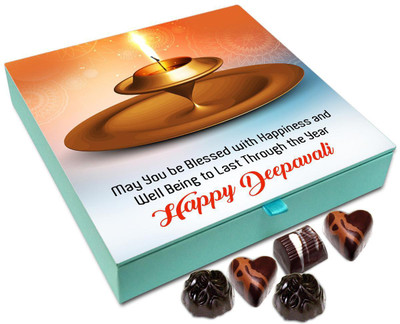 Chocholik Diwali Gift - May You Be Blessed With Health And Happiness On This Diwali Chocolate Box - 9pc Truffles(108 g)
Chocholik Diwali Gift - May You Be Blessed With Health And Happiness On This Diwali Chocolate Box - 9pc Truffles(108 g)