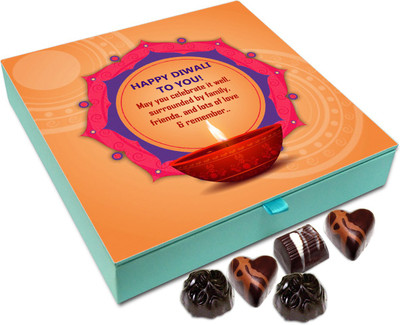 Chocholik Diwali Gift - May You Celebrate Diwali Surrounded By Family Chocolate Box - 9pc Truffles(108 g)
Chocholik Diwali Gift - May You Celebrate Diwali Surrounded By Family Chocolate Box - 9pc Truffles(108 g)