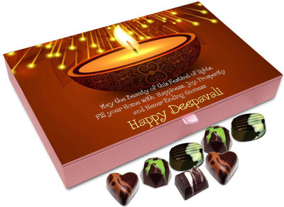 Chocholik Diwali Gift Box - May This Diwali Brings Never Ending Success In Your Life Chocolate Box - 12pc Truffles(144 g)
Chocholik Diwali Gift Box - May This Diwali Brings Never Ending Success In Your Life Chocolate Box - 12pc Truffles(144 g)