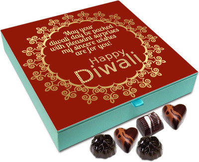 Chocholik Diwali Gift Box - May Your Diwali Is Packed With Pleasant Surprises Chocolate Box - 9pc Truffles(108 g)
Chocholik Diwali Gift Box - May Your Diwali Is Packed With Pleasant Surprises Chocolate Box - 9pc Truffles(108 g)