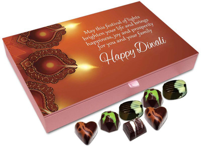 Chocholik Diwali Gift - May This Diwali Brighten The Life Of Your Family Chocolate Box - 12pc Truffles(144 g)
Chocholik Diwali Gift - May This Diwali Brighten The Life Of Your Family Chocolate Box - 12pc Truffles(144 g)