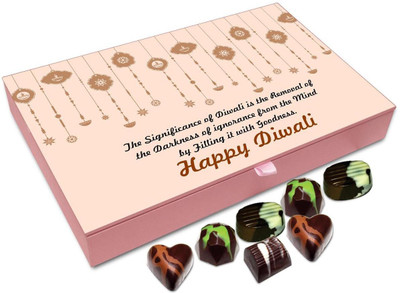 Chocholik Diwali Gift - Significance Of Diwali Is Removal Of Darkness Chocolate Box - 12pc Truffles(144 g)
Chocholik Diwali Gift - Significance Of Diwali Is Removal Of Darkness Chocolate Box - 12pc Truffles(144 g)