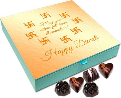 Chocholik Diwali Gift Box - On This Diwali May You Attain Full Inner Illumination Chocolate Box - 9pc Truffles(108 g)
Chocholik Diwali Gift Box - On This Diwali May You Attain Full Inner Illumination Chocolate Box - 9pc Truffles(108 g)