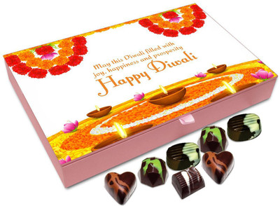 Chocholik Diwali Gift Box - May This Diwali Be Filled With Joy Peace And Prosperity Chocolate Box - 12pc Truffles(144 g)
Chocholik Diwali Gift Box - May This Diwali Be Filled With Joy Peace And Prosperity Chocolate Box - 12pc Truffles(144 g)