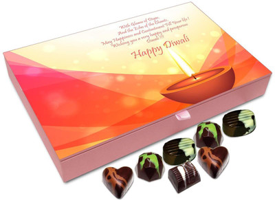 Chocholik Diwali Gift - May This Diwali Fill Your Life With Happiness And Contentment Chocolate Box - 12pc Truffles(144 g)
Chocholik Diwali Gift - May This Diwali Fill Your Life With Happiness And Contentment Chocolate Box - 12pc Truffles(144 g)