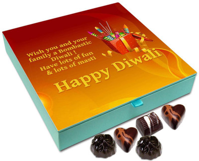 Chocholik Diwali Gift Box - Have Lots Of Fun On This Diwali Chocolate Box - 9pc Truffles(108 g)
Chocholik Diwali Gift Box - Have Lots Of Fun On This Diwali Chocolate Box - 9pc Truffles(108 g)