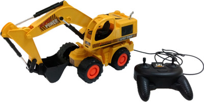 Humaira Excavator Truck JCB Construction Shovel Loader Toy (No coiling)(Yellow)