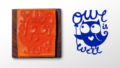 Tathya Owl is well Rubber Stamp(Small, NA)