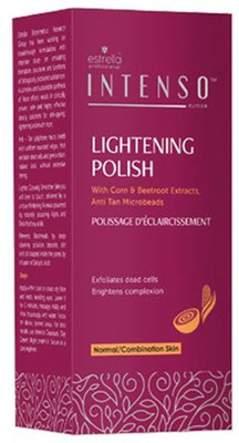 Estrella Intenso Lightening Polish Face Scrub Removes Tan, Blackheads & Anti-Tan Micro Beads Scrub(40 g)
Estrella Intenso Lightening Polish Face Scrub Removes Tan, Blackheads & Anti-Tan Micro Beads Scrub(40 g)