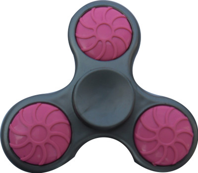 S.Blaze 3 Arm Pink Rounded Grey Fidget Spinner Toy for Kids & Adults(Grey)