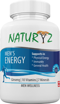 NATURYZ Men's Energy Mutivitamin for men with Ginseng Extract and Multiminerals for General Health-60 Capsules(300 mg)
NATURYZ Men's Energy Mutivitamin for men with Ginseng Extract and Multiminerals for General Health-60 Capsules(300 mg)