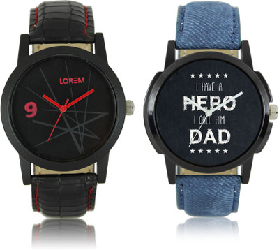 LOREM W06-7-8 New Stylish Best Designer Combo Hand Watch - For Men