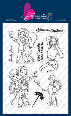 expressions craft stamps Selfie Stop