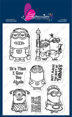 expressions craft stamps Minions