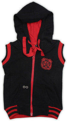Gini & Jony Sleeveless Solid Baby Boy's Jacket, 1296