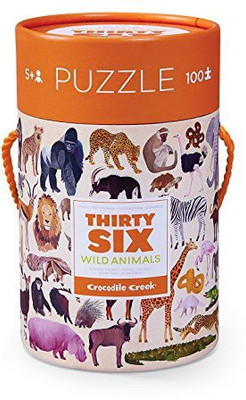 Crocodile Creek Thirty Six Wild Animal In Canister(100 Pieces)