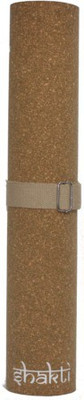 JURU Yoga Shakti Cork Brown 3 mm Yoga Mat, Natural