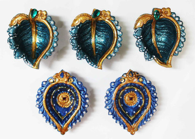 Craft Junction Set of 5 Decorative Diya Terracotta (Pack of 5) Table Diya Set(Height: 1 inch)
Craft Junction Set of 5 Decorative Diya Terracotta (Pack of 5) Table Diya Set(Height: 1 inch)