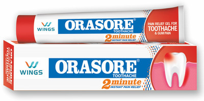 Orasore Toothache Pain Relief Gel 10 + 10gm = 20gm Toothpaste(20 g)