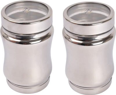 JVL Option Steel Canister - 450 ml Steel Grocery Container, Tea Coffee & Sugar Container, Pickle Container & Salt Pepper Container(Pack of 2, Silver)
JVL Option Steel Canister - 450 ml Steel Grocery Container, Tea Coffee & Sugar Container, Pickle Container & Salt Pepper Container(Pack of 2, Silver)