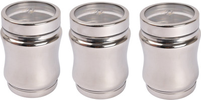 JVL Option Steel Canister - 1250 ml Steel Grocery Container, Tea Coffee & Sugar Container, Pickle Container & Salt Pepper Container(Pack of 3, Clear)
JVL Option Steel Canister - 1250 ml Steel Grocery Container, Tea Coffee & Sugar Container, Pickle Container & Salt Pepper Container(Pack of 3, Clear)