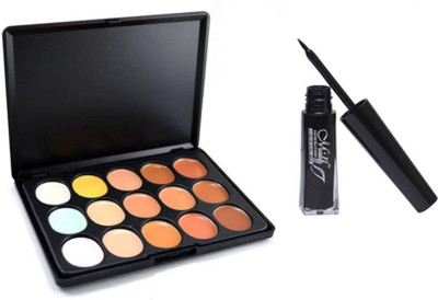 MN MN Contour Cream Concealer with Eyeliner(Pack of 2)