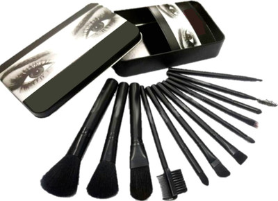LUV-LI 12Pcs Makeup Brush Set Professional Facial Cosmetics Make Up Brushes Set With Metal Box(Pack of 12)
LUV-LI 12Pcs Makeup Brush Set Professional Facial Cosmetics Make Up Brushes Set With Metal Box(Pack of 12)