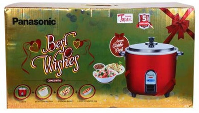 Panasonic SR-WA18 CMB Electric Rice Cooker(4.4 L, Red)