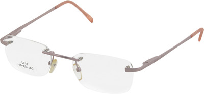 JazzEyewears Rimless Square Frame(125 mm